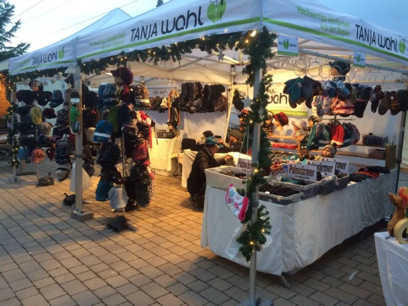 Tanja Wahl auf einem Handwerkermarkt